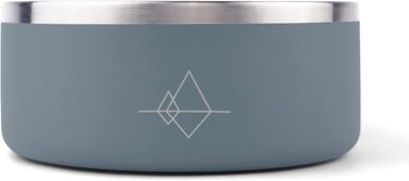 Преміум миска для собак MADE TO ROAM Everest, нержавіюча сталь, вакуумна ізоляція, 1,8 л, нековзна, ручка, Virginia Mountains