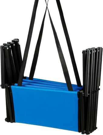 Рампа для собак Homewell - складана, до 70 кг, регульована - для малих, середніх, великих та хворих собак - легка у зберіганні (блакитна)