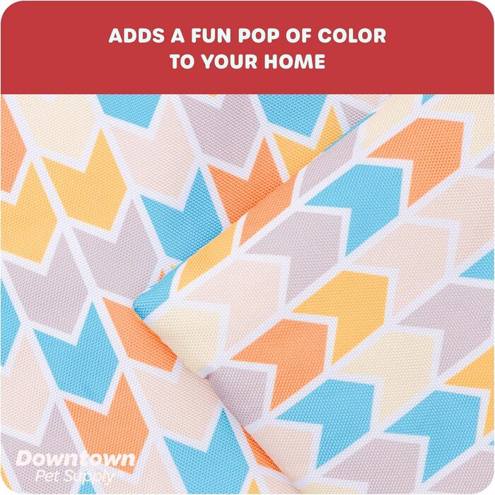 Підкладка для переноски для собак Downtown Pet Supply, 73,7 x 50,8 см, водовідштовхувальна, Ripstop Nylon, міцна та придатна для прання в машині, розмір M (Chevron, L 3 x B 3 x H 3 см)