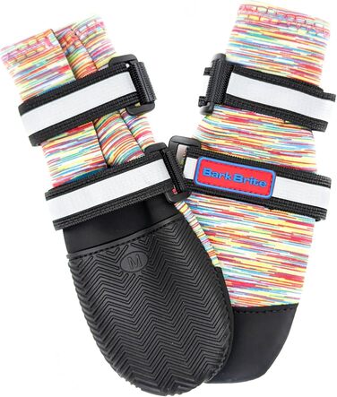 Чоботи для будь-якої погоди, Неопрен, захист лап, з відбиваючими ременями, 5 розмірів (багатобарвні, розмір M) Multicolor Medium