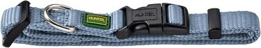 Нашийник для собак HUNTER VARIO PLUS, надійний, зручний, з напівкруглою пряжкою (S/1.0, блакитний)
