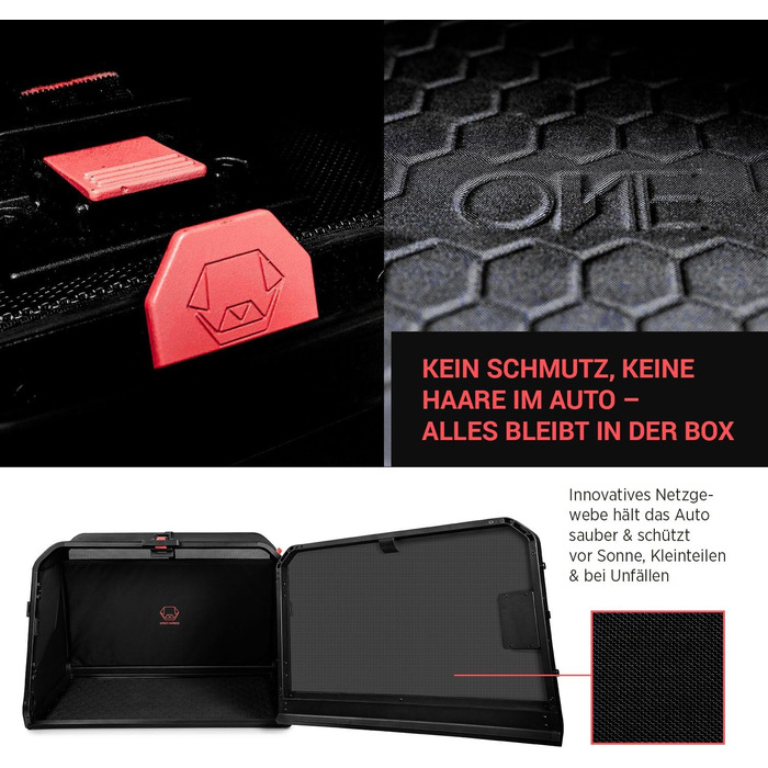 Транспортна переноска для собак 1one1 Origami Medium, алюмінієва, для авто, складна, з тестуванням на безпеку, для собак до 55 кг