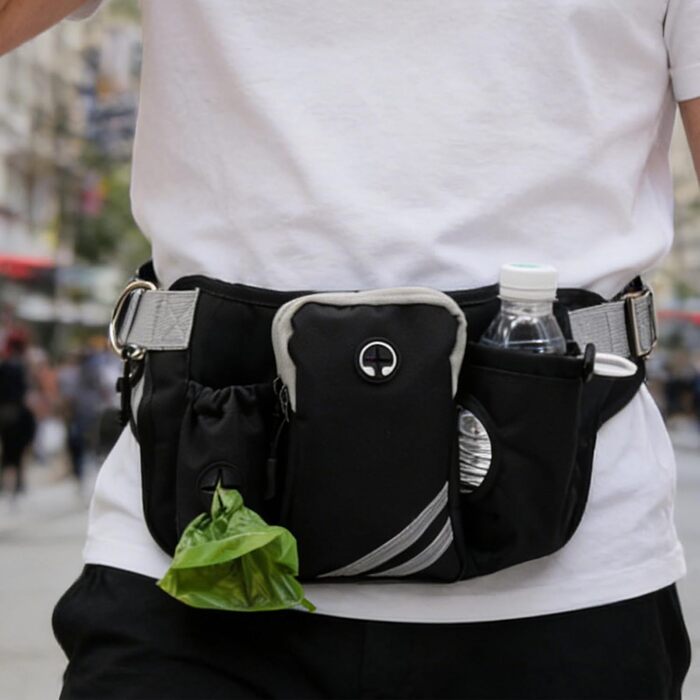 Сумка для собак, дихаюча, з регульованим поясом, для занять спортом, бігу, пляжу, подорожей та тренувань