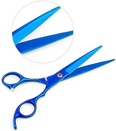 Професійні ножиці для собак 7 дюймів, набір 4 шт. (прямі, вигнуті, розріджувачі)