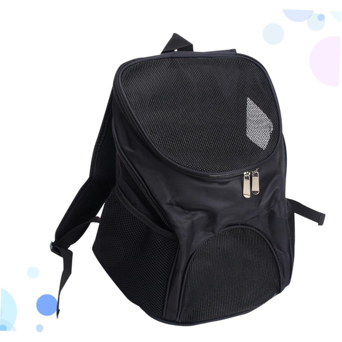 Рюкзак-переноска для собак Kisangel: чорний, дихаючий, для маленьких собак, для подорожей та прогулянок