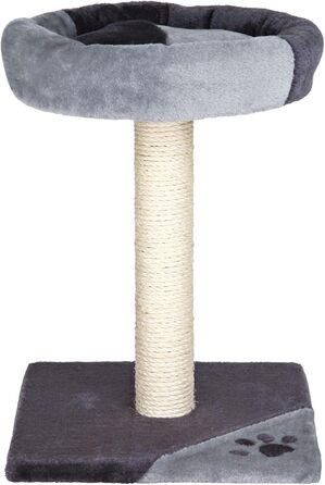 Дряпка для котів TRIXIE Tarifa, 52 см, сірий/чорний – компактний котячий будиночок з лежаком, зручний та стійкий