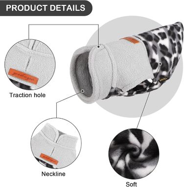 Флісова жилетка для собак Kosiyi, теплий собачий светр з отвором для повідка, одяг для домашніх тварин, легкий собачий халат для маленьких собак, хлопчиків, дівчаток, на осінь, на Новий рік, в клітинку, розмір (XX-Small, СІРИЙ)