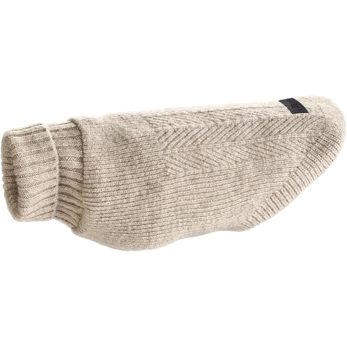 Пуловер для собак Hunter GENF, бежевий, з перекидним коміром, з еластичного переробленого поліестеру