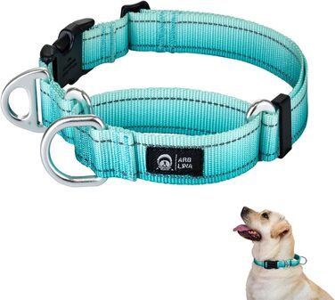 Відбиваюче нашийник для собак Martinage, нашийник-стоп для собак великих, середніх та малих порід, нашийник-стоп для Whippet, Greyhound, Saluki (Турквіс, S)