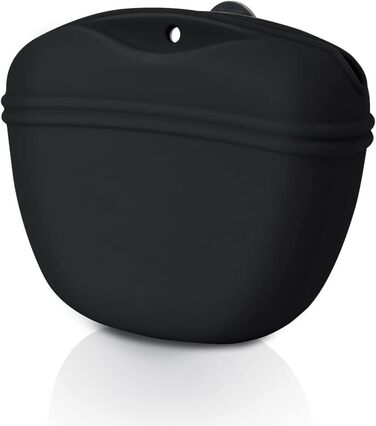 Силіконові мішечки для корму собак, магнітні - 1 шт, чорний колір