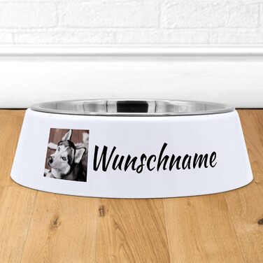 Миска для корму з фотографією для собак PhotoFancy® - персоналізована з власним дизайном, Layout 1