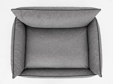 Ліжко для собак Joker L (106 x 80 см) - м'яке, знімний чохол, штучна шкіра (графіт)