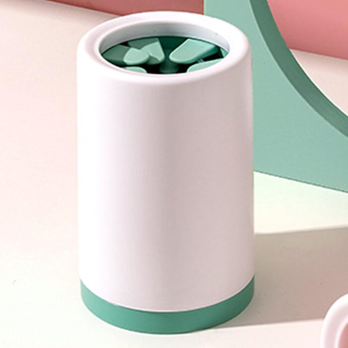 Миска для миття лап собак Tuxxjzm, не протікає, для чищення лап, видалення бруду, щітка для собак, м'яка машина для чищення лап, покращена ефективність очищення, зелений (зелений, Small)