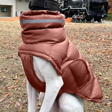 Зимовий одяг для собак - тепла куртка з поліестеру 75 см | Теплий одяг для маленьких, середніх та великих собак, стійкий до холоду, модний одяг для активного відпочинку на природі