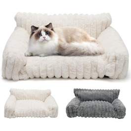 Миска-ліжко для собак і котів LOMUG 60x45x20 см, бежева. Зручне, миється, з ортопедичним ефектом, з високим бортиком. Підходить для маленьких собак та котів.