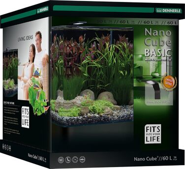 Акваріум Dennerle Nano Cube Basic 60 літрів для акваріумних рослин та риб