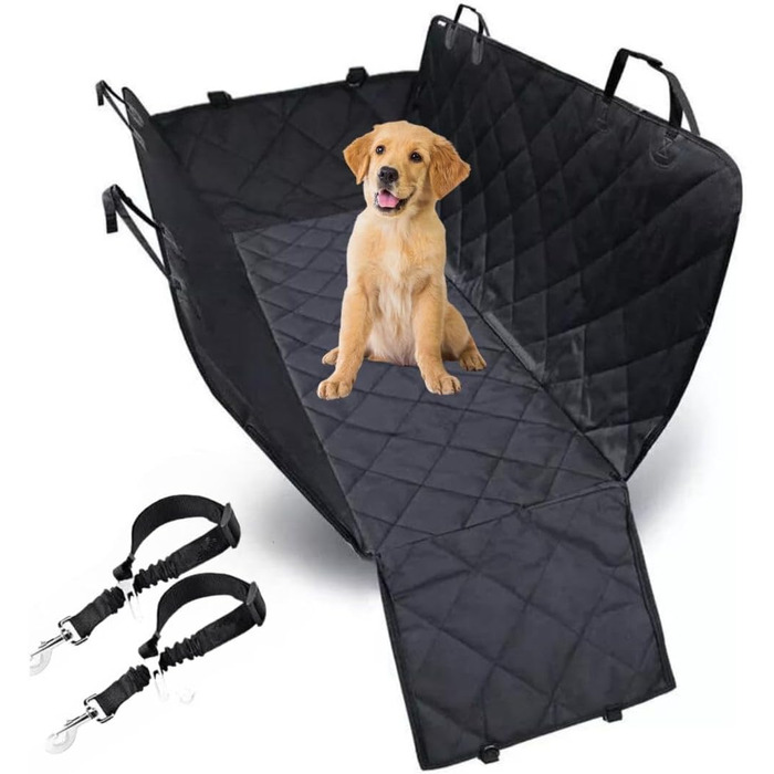 Захист для автокрісла собаки Recalma: чорний, для собак, SUV, легкове авто, вантажівка