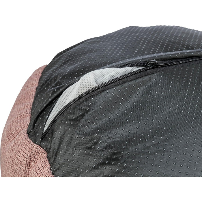 Тріксі Viviana – собаче ліжко, 60x50 см, м'який велюровий чохол, кошик для собак, інтегроване подушкове ядро, неслизьке дно, миється, рожевий, 37540 (S)