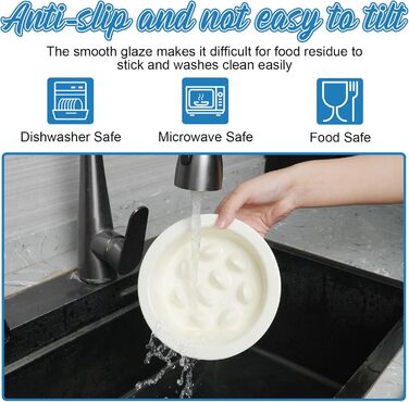 Миска для собак Slow Feeder з антиковзким покриттям, кераміка, для маленьких та середніх порід