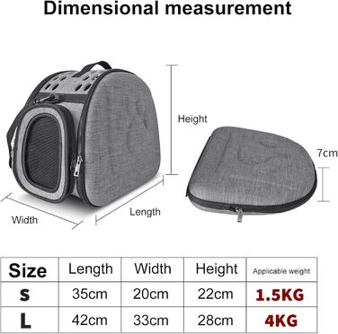 Транспортна сумка для собак і котів, переноска для тварин, дорожня сумка-переноска для маленьких собак і котів, до 4 кг, рожевий колір