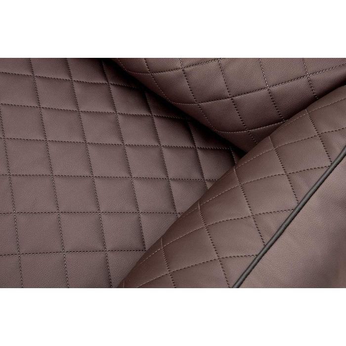 Ортопедичне собаче ліжко Knuffelwuff Madison XXL з лазерного тиснення з екошкіри 120 x 85 см - знімний чохол - легко мити - для великих, середніх та маленьких собак (L 105 x B 75 x H 25 см, Колір: Коричневий)