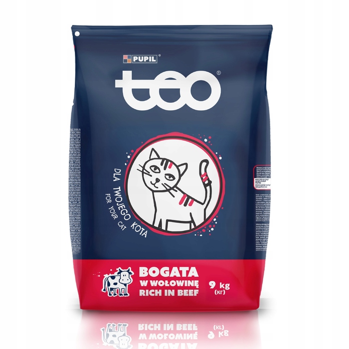 Сухий корм для котів TEO з яловичиною, 9 кг