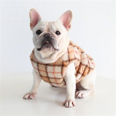 Тепла флісова куртка для собак великих порід (XXL, Оранжева) - для мопсів, французьких бульдогів, середніх та великих собак