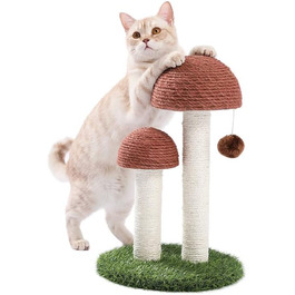 Кігтеточка PAWZ Road для кошенят та котів, кігтеточка-грибок з натурального сизалю, стимулює інстинкти котів