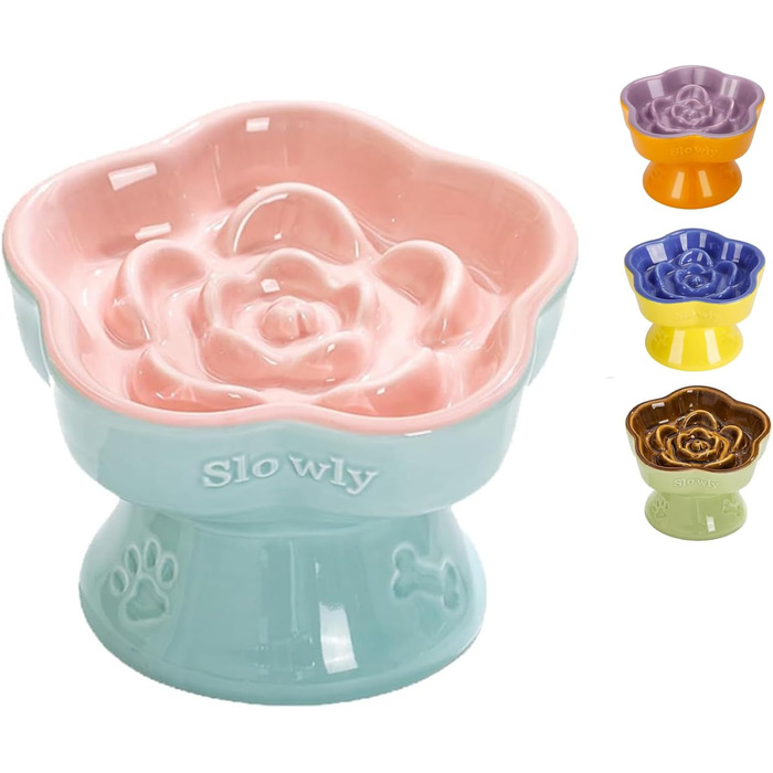 Антишвидкісний миска для собак, миска для котів та маленьких собак, керамічна миска (Морінгблюте)