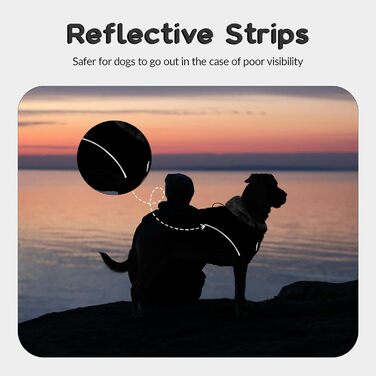 Зимовий теплий одяг для собак великих порід: куртка та пуловер (XXL, чорний)