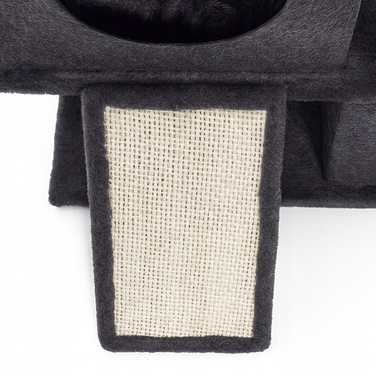 Ігровий комплекс для котів: будинок-драпак з 5 рівнями та стовпчиками, 115 см (F200)