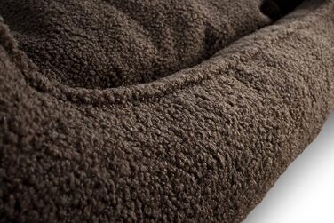 Ліжко для собак Gutekissen® Bear, середні породи, з подушкою, сірий колір, 80x70 см