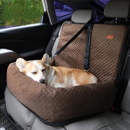 Автомобільний лежак для собак на заднє сидіння, рожевий, для маленьких та середніх порід