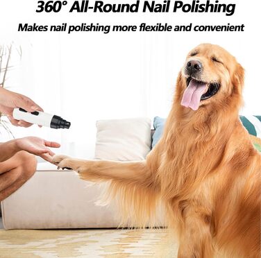 Шліфувальник для собачих кігтів Leiser, тример для кігтів собак та котів, пилка для догляду за кігтями домашніх тварин, м'який та згладжуючий (1 шт.)