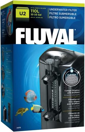 Внутрішній фільтр Fluval U2 для акваріумів 45-110 л, 5 Вт