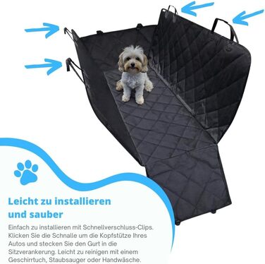 Захист для автокрісла собаки Recalma: чорний, для собак, SUV, легкове авто, вантажівка