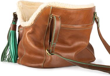 Сумка-переноска для собак Dog with a Mission, шкіряна, універсального розміру 32x20x27 см