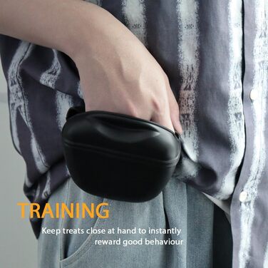 Силіконові мішечки для корму собак, магнітні - 1 шт, чорний колір