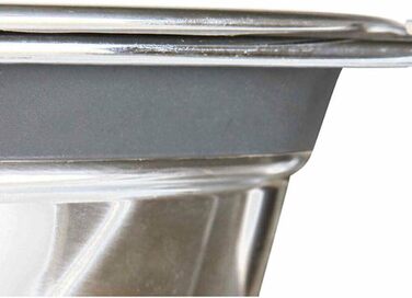 Набір мисок TRIXIE з захистом від перекидання, нержавіюча сталь, 2 шт по 1,5 л, сірий