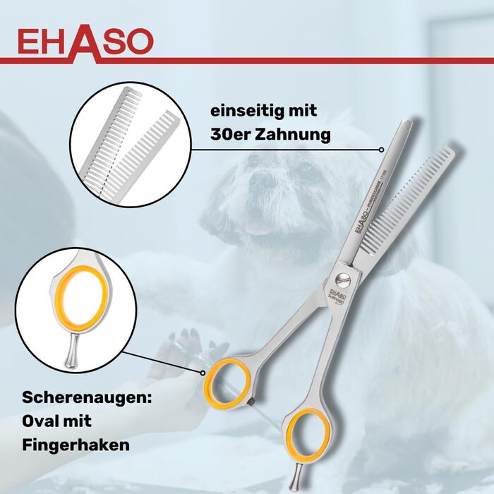 Моделююча ножиці EHASO, нержавіюча сталь, 17 см, 30 зубців