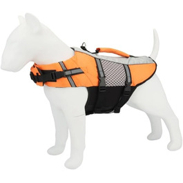 Жилет для плавання для собак, жилет для собак, безпечний одяг для плавання, помаранчевий, XL