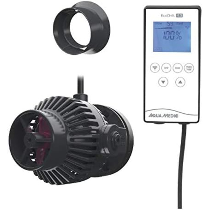Помпа течії Aqua Medic EcoDrift 4.3 Ultra Silent з контролером і керуванням через додаток, безшумна, для акваріума