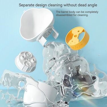 Водяна пляшка для собак з контейнером для корму GCFTIFF, 2-в-1, вилкауф-система, для прогулянок та подорожей