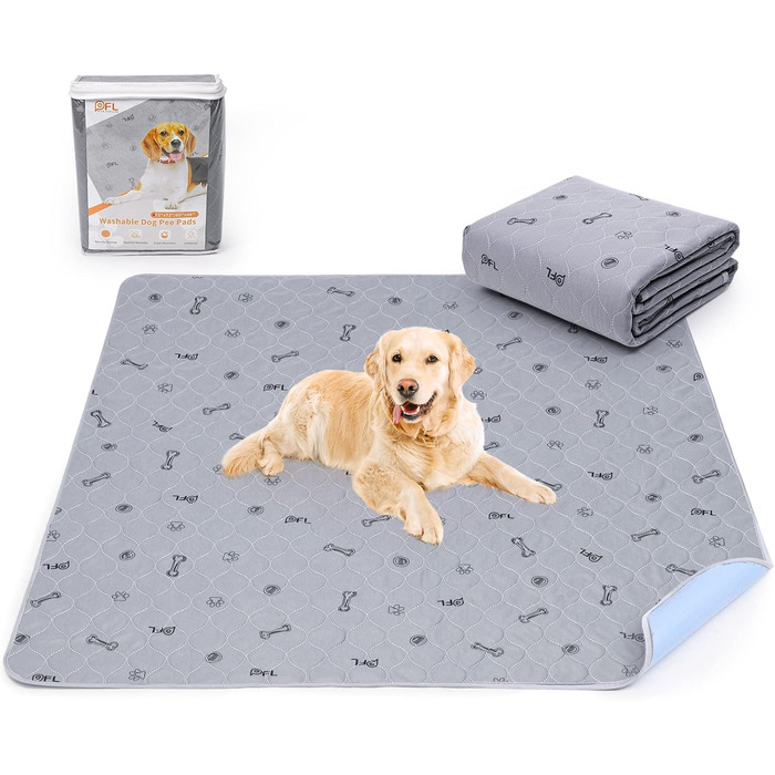 2 шт. вбиральні пелюшки для цуценят, 80х92 см, водонепроникні та миючі. Килимки для навчання собак, неслизька підстилка для дивана та підлоги (2 шт.)