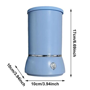 Pawclean Pro: Автоматичний очищувач лап для собак та котів - 360° силіконова щітка, USB, білий/блакитний