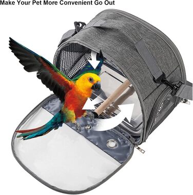 Переносна клітка для птахів Glenmi Royal Blue зі стійкою та легкою для чищення підставкою