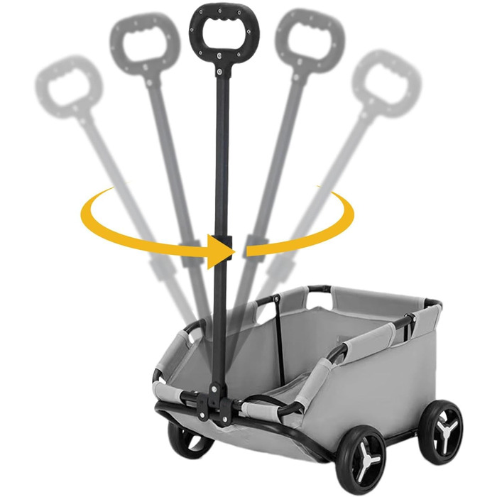 Транспортна переноска для собак та котів на колесах | Складана переноска-тролей для собак та котів (сіра)