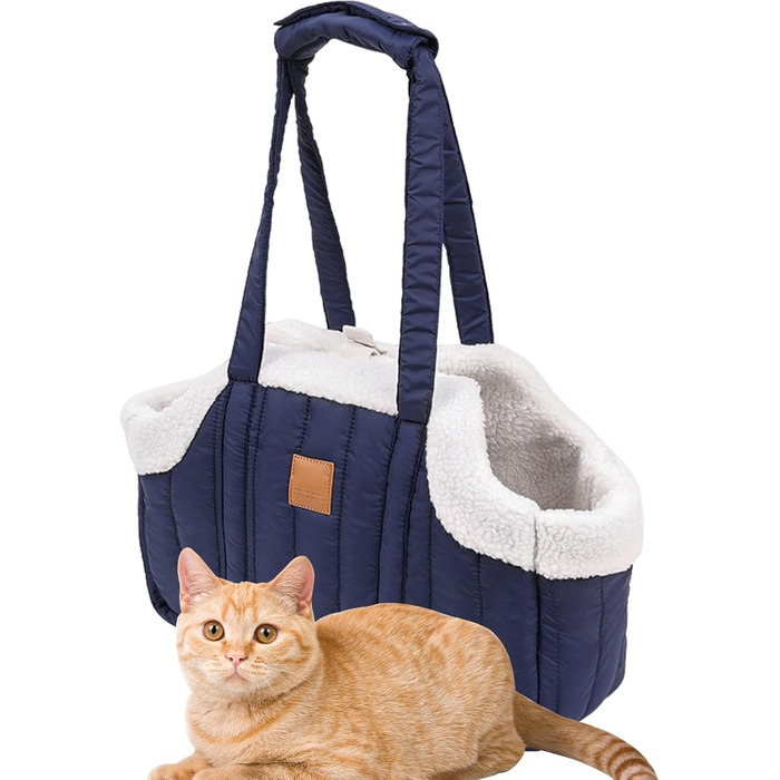 Переносна сумка для тварин: переноска для собак та котів, стильна сумка для подорожей, блакитна