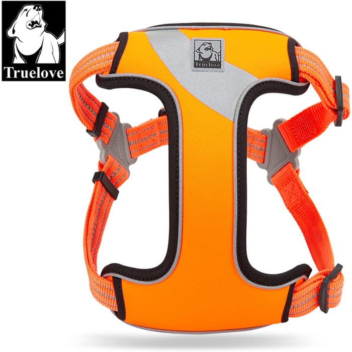Світловідбиваючий нашийник для собак Truelove TLH5991, S, Orange