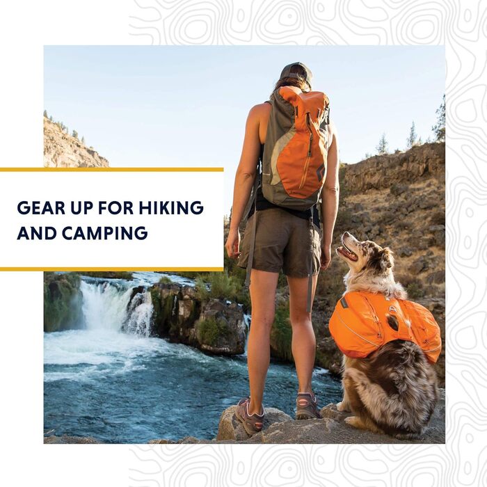 Рюкзак для собак RUFFWEAR Wander XS, регульований, оранжевий, для дуже малих порід